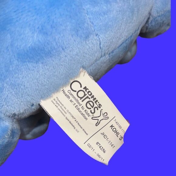 2011 Mac Blue Kohl's Cares Soft Stuffed Clifford Big Red Dog Series Plush 12” - Picture 3 of 4